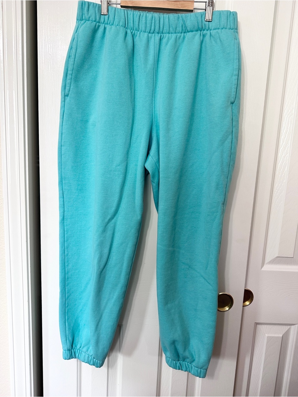 GAP Aqua Blue Fleece Jogger Pants